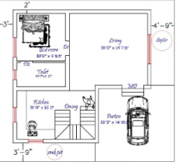  g j v anugrakha enclave Floor Plan Ground Floor Plan