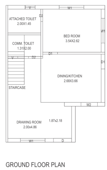  nanddham bungalows Floor Plan Ground Floor Plan