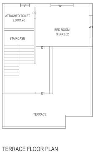 Terrace Floor Plan nanddham-bungalows Floor Plan Terrace Floor Plan