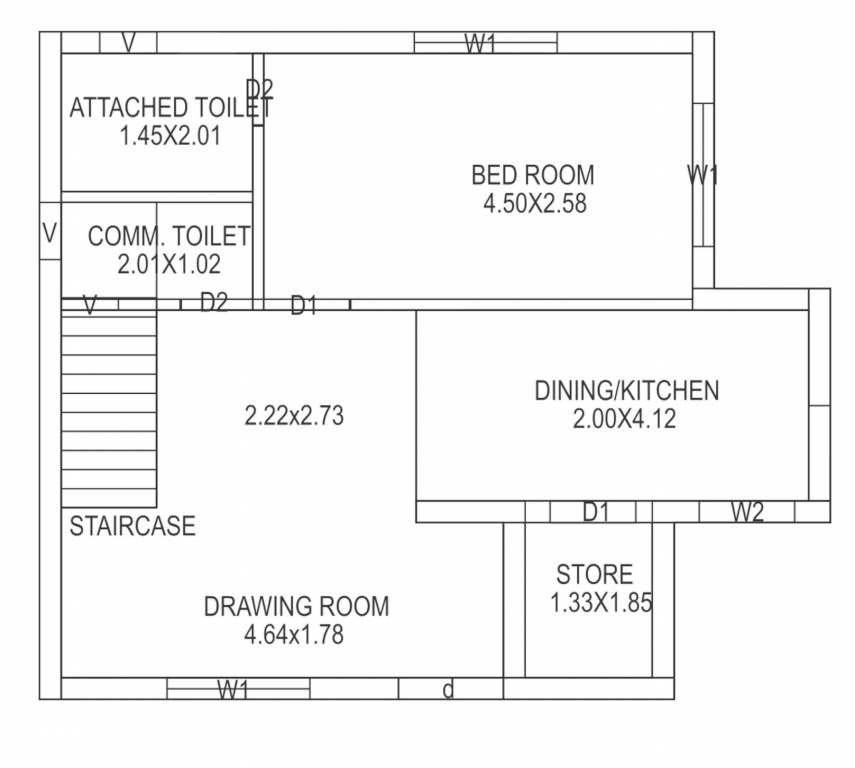  nanddham bungalows Floor Plan Ground Floor Plan