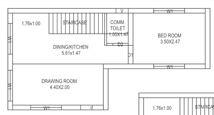 nanddham bungalows Floor Plan Ground Floor Plan