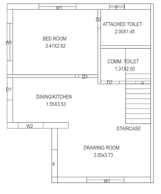  nanddham bungalows Floor Plan Ground Floor Plan
