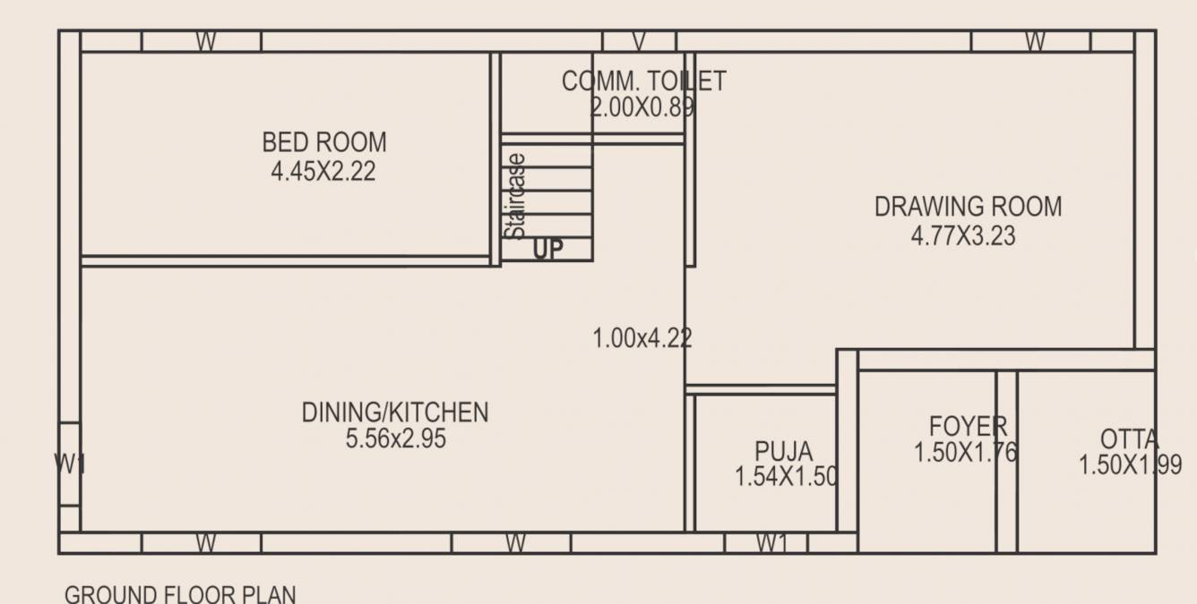  ganga florence Floor Plan Ground Floor Plan