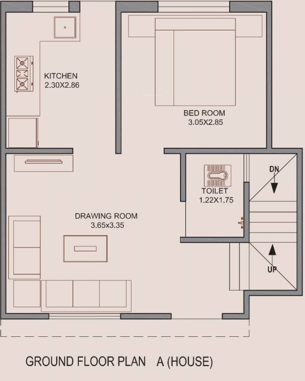 Ground Floor Plan bungalows Floor Plan Ground Floor Plan