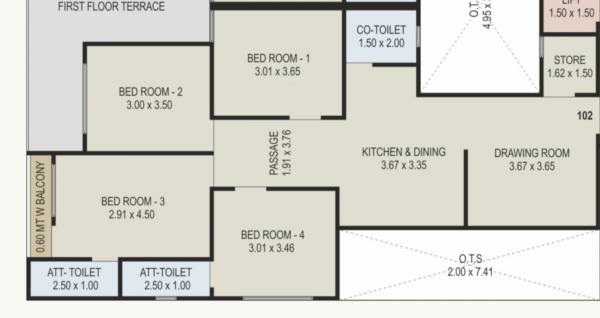  sahajanand-sparsh Floor Plan Floor Plan