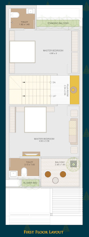  gulmohar woods Floor Plan First Floor Plan