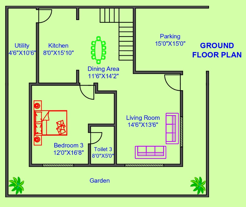  guru punvaani elegance Floor Plan Ground Floor Plan