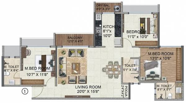  nova-10-elegance-phase-1 Floor Plan Floor Plan