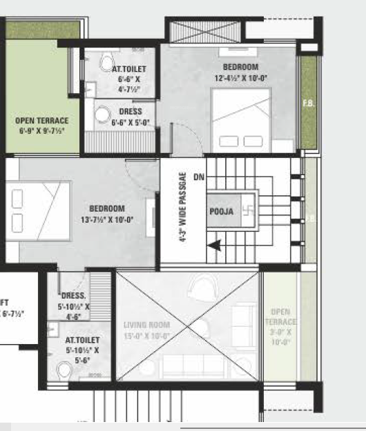  siddhi vinayak elements Floor Plan Upper Level Duplex Plan