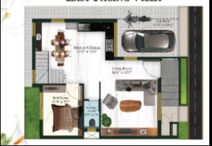  region villas Floor Plan Ground Floor Plan