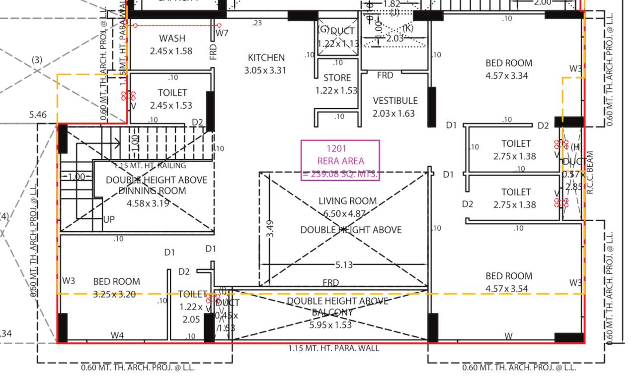  arjun arena Floor Plan Duplex Floor Plan