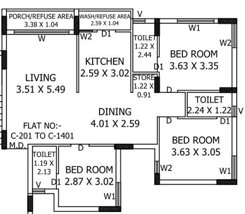  real-corner Floor Plan Floor Plan