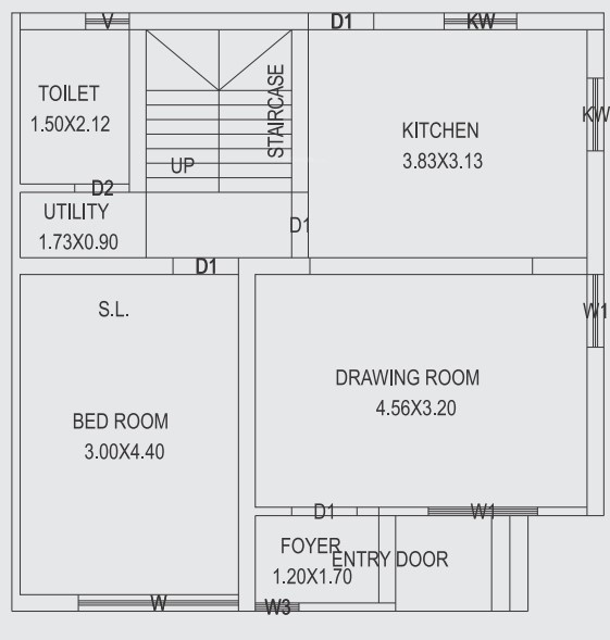  om bunglows Floor Plan Ground Floor Plan