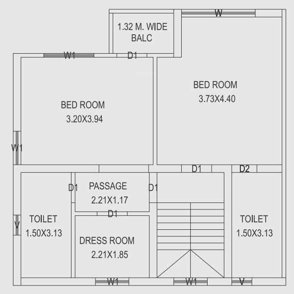  om bunglows Floor Plan First Floor Plan