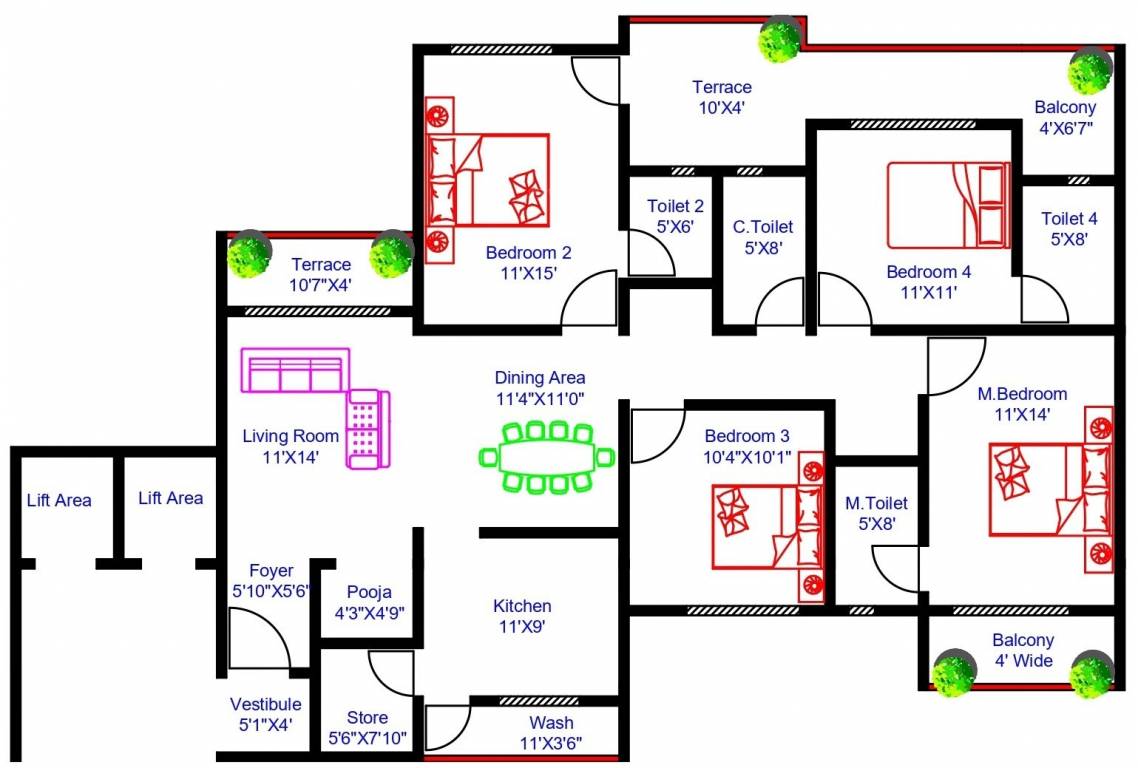 vision jabalpur Floor Plan Floor Plan
