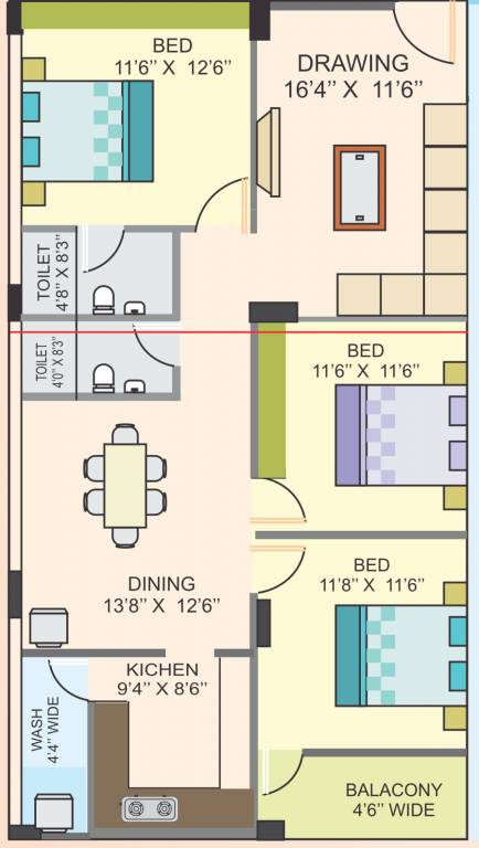  akash lake view Floor Plan Floor Plan