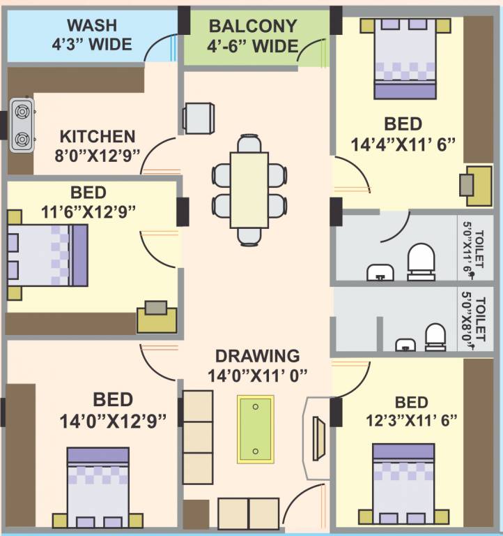  akash lake view Floor Plan Floor Plan