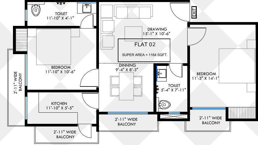  winsome dwarika residency Floor Plan Floor Plan
