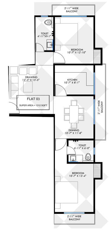  winsome dwarika residency Floor Plan Floor Plan