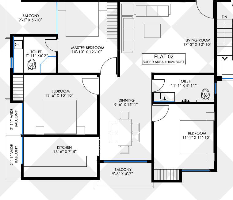  winsome dwarika residency Floor Plan Floor Plan