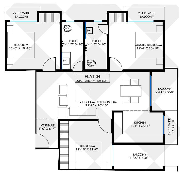  winsome dwarika residency Floor Plan Floor Plan