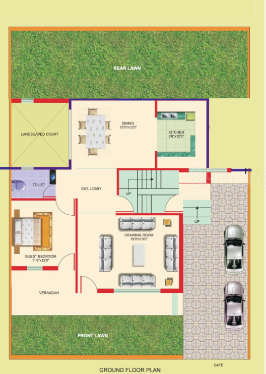  city kundli Floor Plan Lower Level Duplex Plan