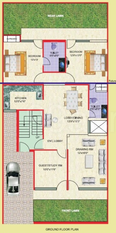  city kundli Floor Plan Lower Level Duplex Plan