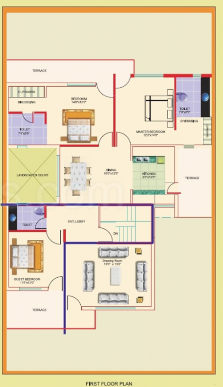 Upper Level Duplex Plan city kundli Floor Plan Upper Level Duplex Plan