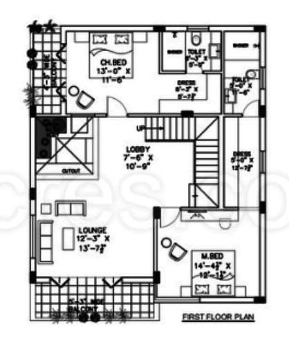 apr pranav antilia Floor Plan First Floor Plan