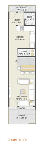  bunglows Floor Plan Ground Floor Plan