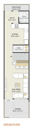  bunglows Floor Plan Ground Floor Plan