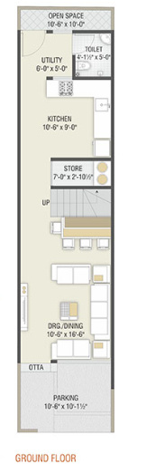  bunglows Floor Plan Ground Floor Plan
