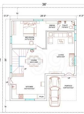  mukka praveens signator Floor Plan Ground Floor Plan