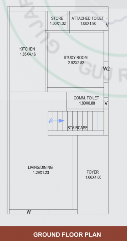  radha elegance Floor Plan Ground Floor Plan