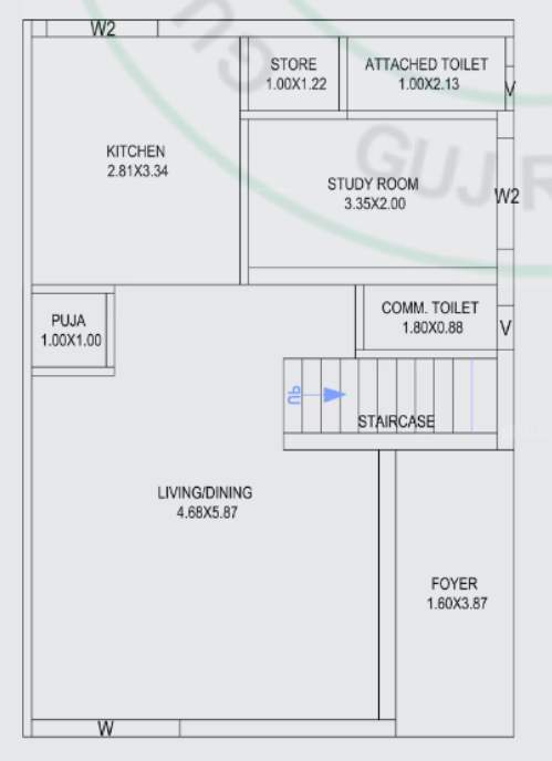  radha elegance Floor Plan Ground Floor Plan