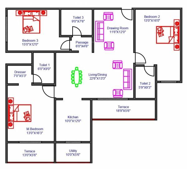  paris-city Floor Plan Floor Plan