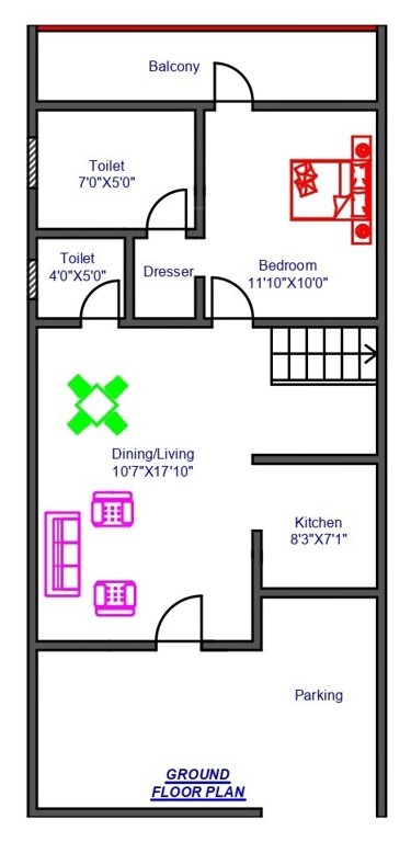  paris city Floor Plan Lower Level Duplex Plan