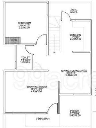  ville panache Floor Plan Ground Floor Plan