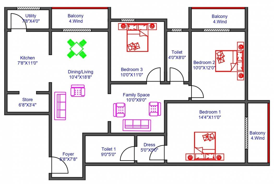 Floor Plan ville panache Floor Plan Floor Plan