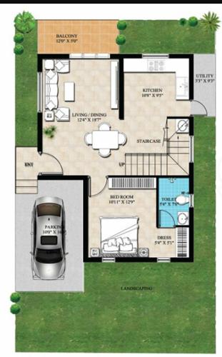  mbr-artha-reviera Floor Plan Ground Floor Plan