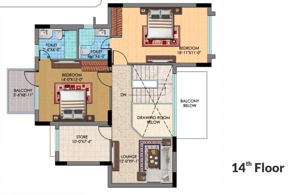  sunbreeze 2 Floor Plan Upper Level Penthouse Plan