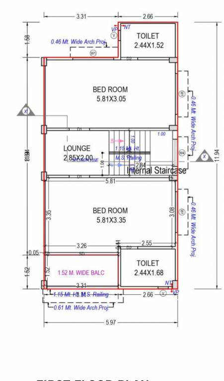  gajanan kutir Floor Plan First Floor Plan