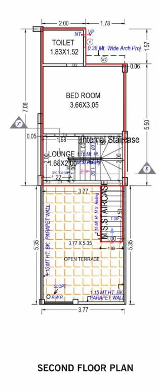  gajanan kutir Floor Plan Second Floor Plan