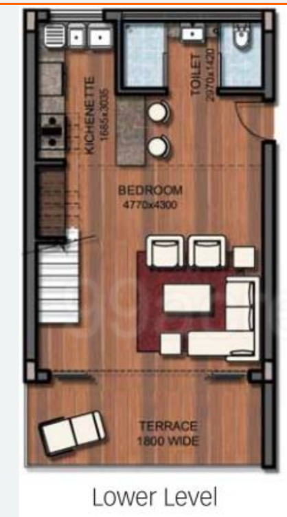  palolem hills Floor Plan Lower Level Duplex Plan