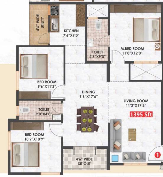  sai-elite-apartment Floor Plan Floor Plan
