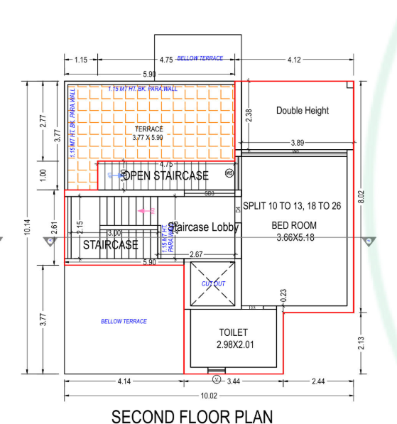  haritam-villa Floor Plan Second Floor Plan
