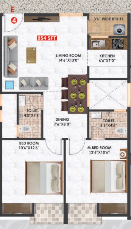  pristine apartment Floor Plan Floor Plan