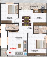  pristine-apartment Floor Plan Floor Plan