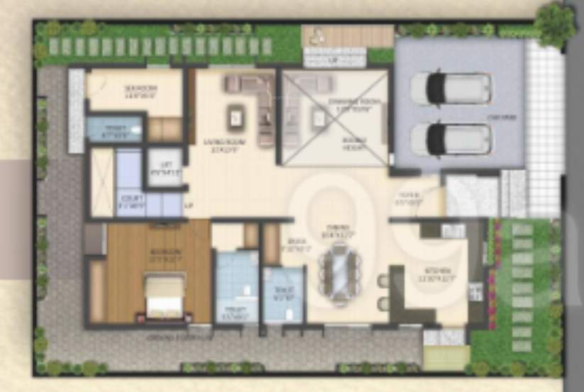  signature villas Floor Plan Ground Floor Plan