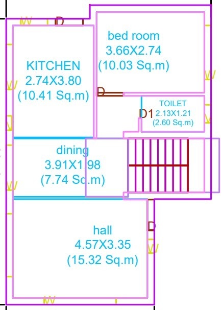 vrindavan homes Floor Plan Ground Floor Plan